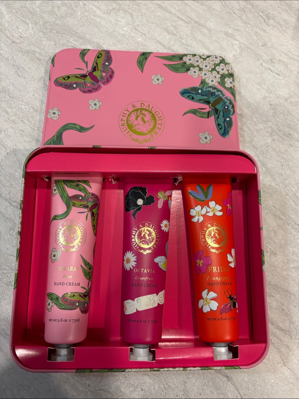 Murphy & Daughter Floral Pink Hand Cream Trio - Pink